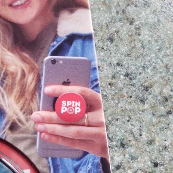 SpinPop Blue Geode Universal Phone Holder- NEW! - Picture 7 of 9